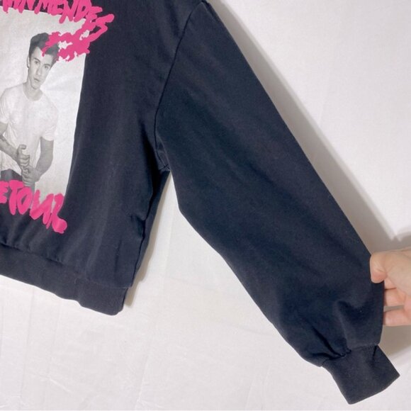 H&M Divided Black Pink Shawn Mendez Graphic Tour Sweatshirt Hoodie L - Picture 10 of 15